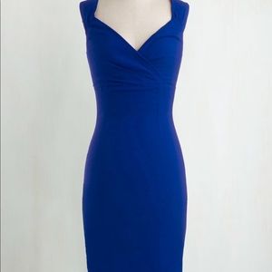 Blue Mod Cloth bombshell dress